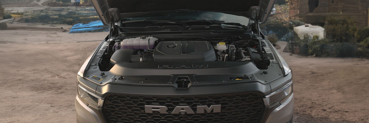 Learn more about the 2025 RAM 1500's high output engine in Clovis, CA.